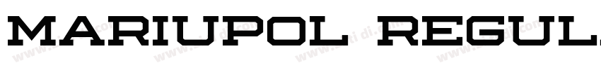 Mariupol Regular字体转换 Mariupol Regular字体转换